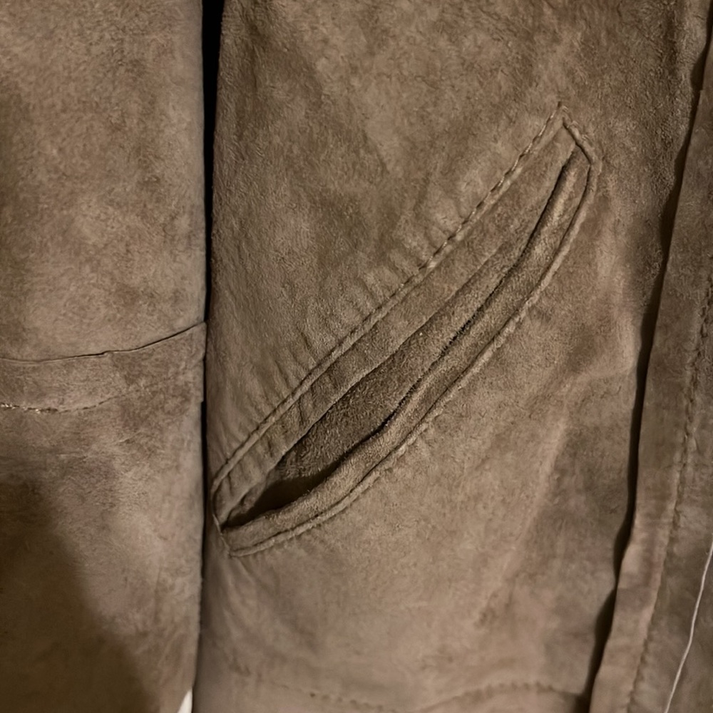 Sigrid Olsen fully lined genuine suede coat for women. Size L - Picture 2 of 8